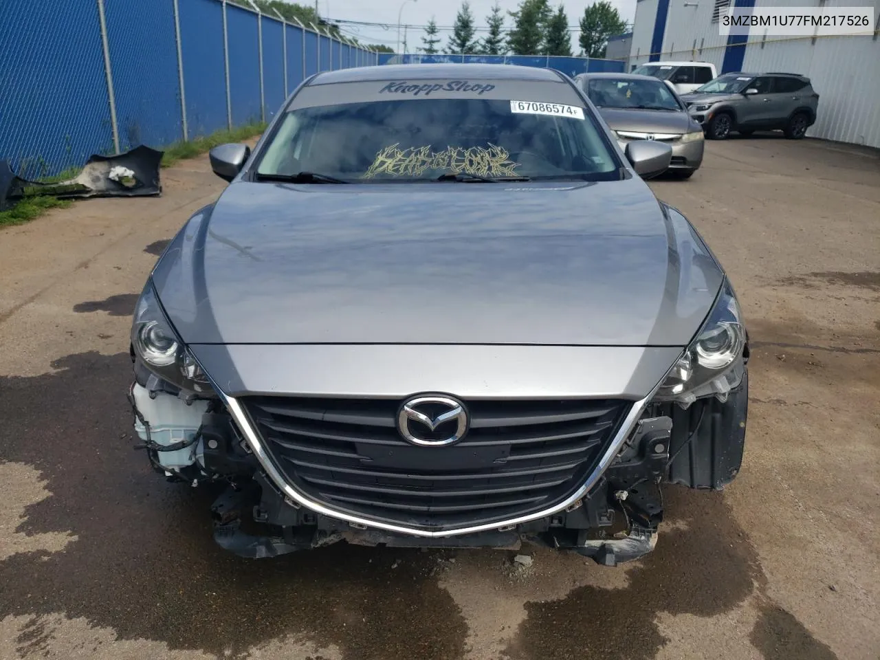 2015 Mazda 3 Sport VIN: 3MZBM1U77FM217526 Lot: 67086574