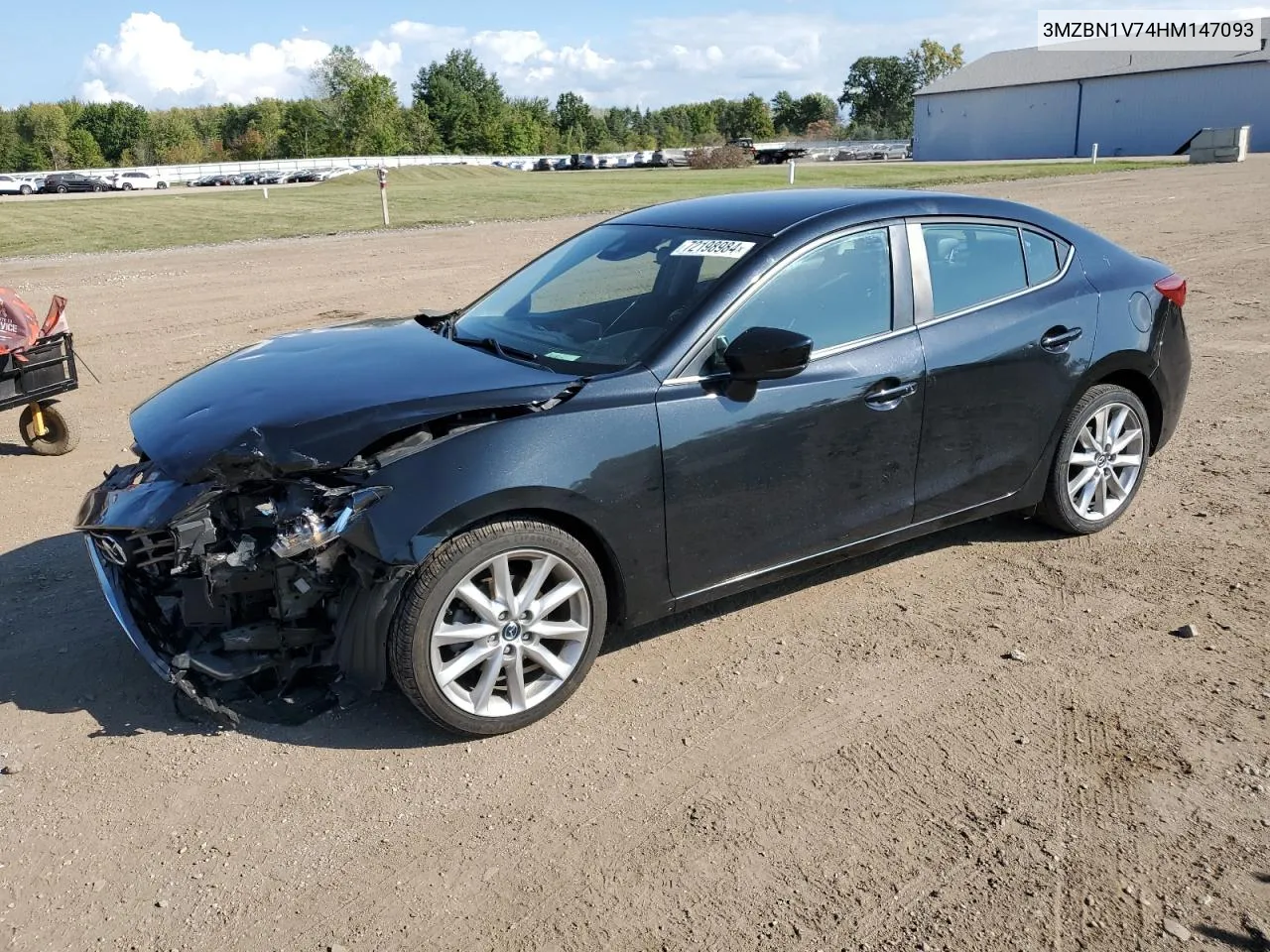 2017 Mazda 3 Touring VIN: 3MZBN1V74HM147093 Lot: 72198984