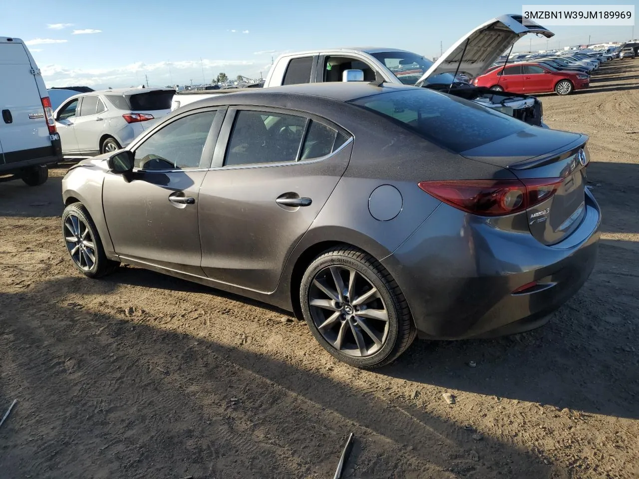 2018 Mazda 3 Grand Touring VIN: 3MZBN1W39JM189969 Lot: 71783504