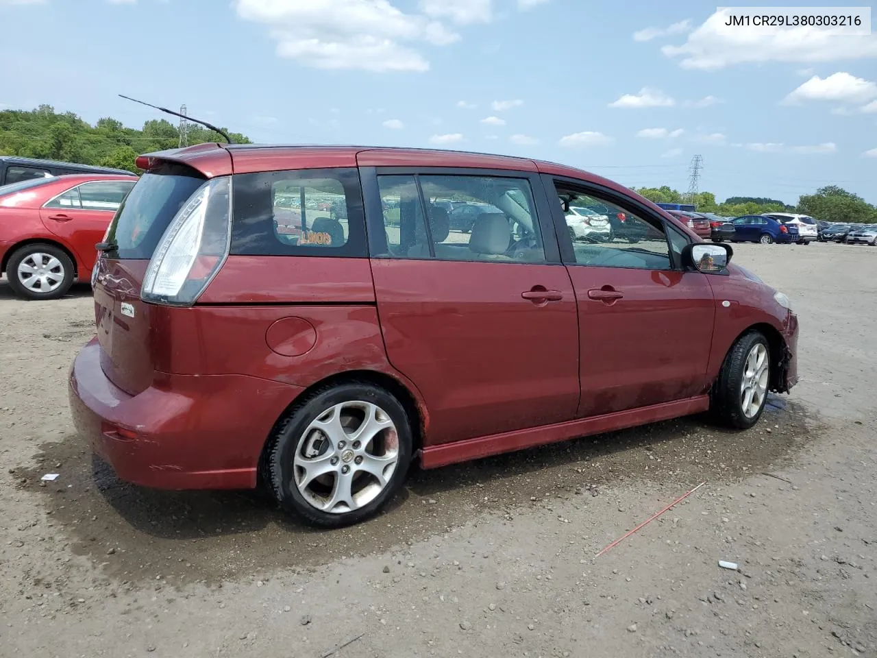 2008 Mazda 5 VIN: JM1CR29L380303216 Lot: 65026654