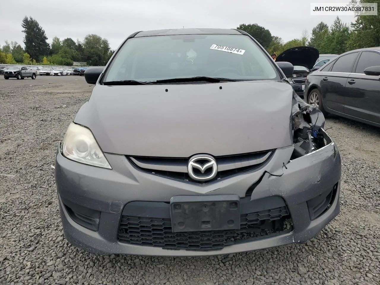 2010 Mazda 5 VIN: JM1CR2W30A0387831 Lot: 70510874