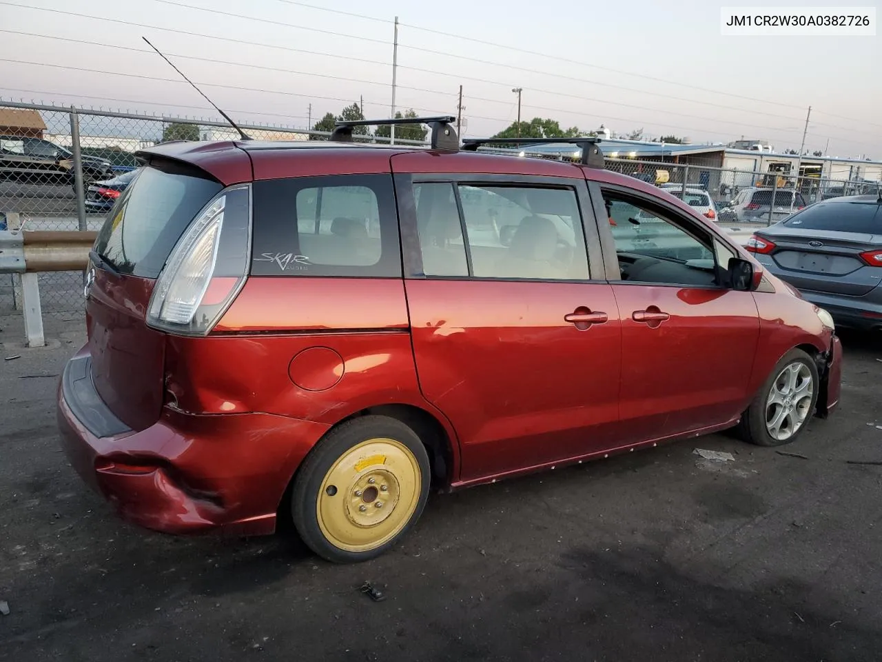 2010 Mazda 5 VIN: JM1CR2W30A0382726 Lot: 70717344