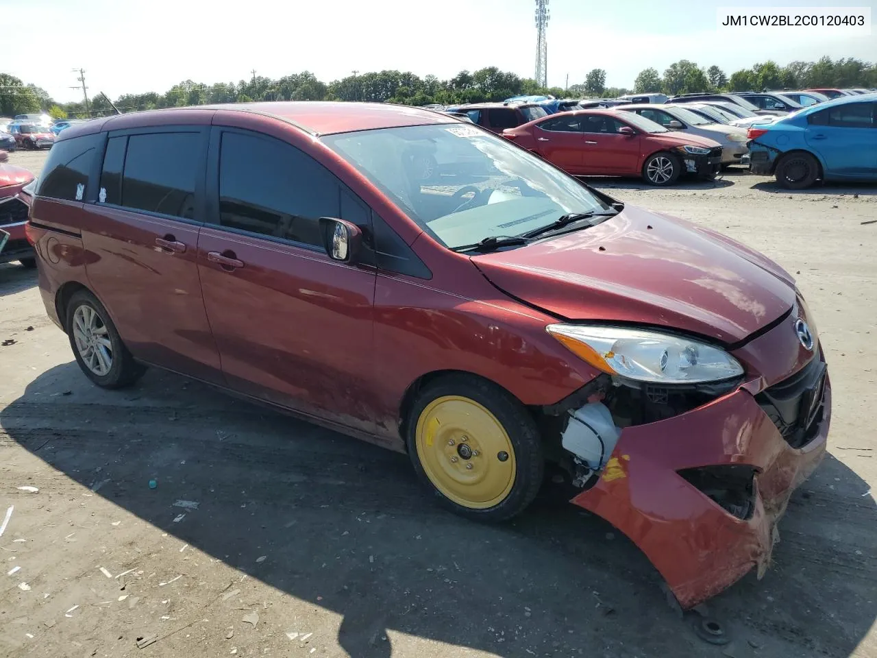 2012 Mazda 5 VIN: JM1CW2BL2C0120403 Lot: 65704394