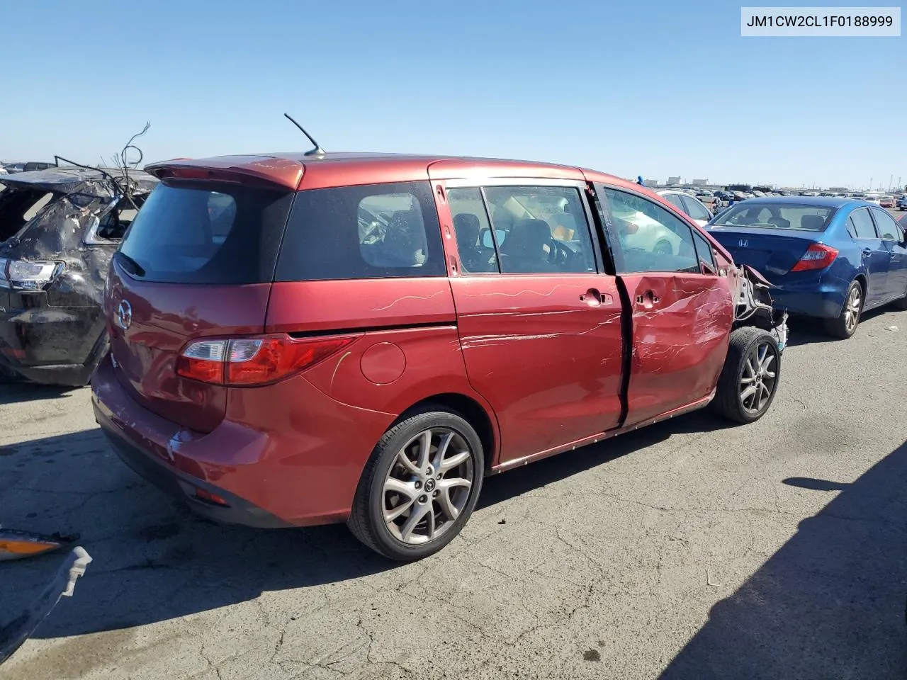 2015 Mazda 5 Touring VIN: JM1CW2CL1F0188999 Lot: 71257344