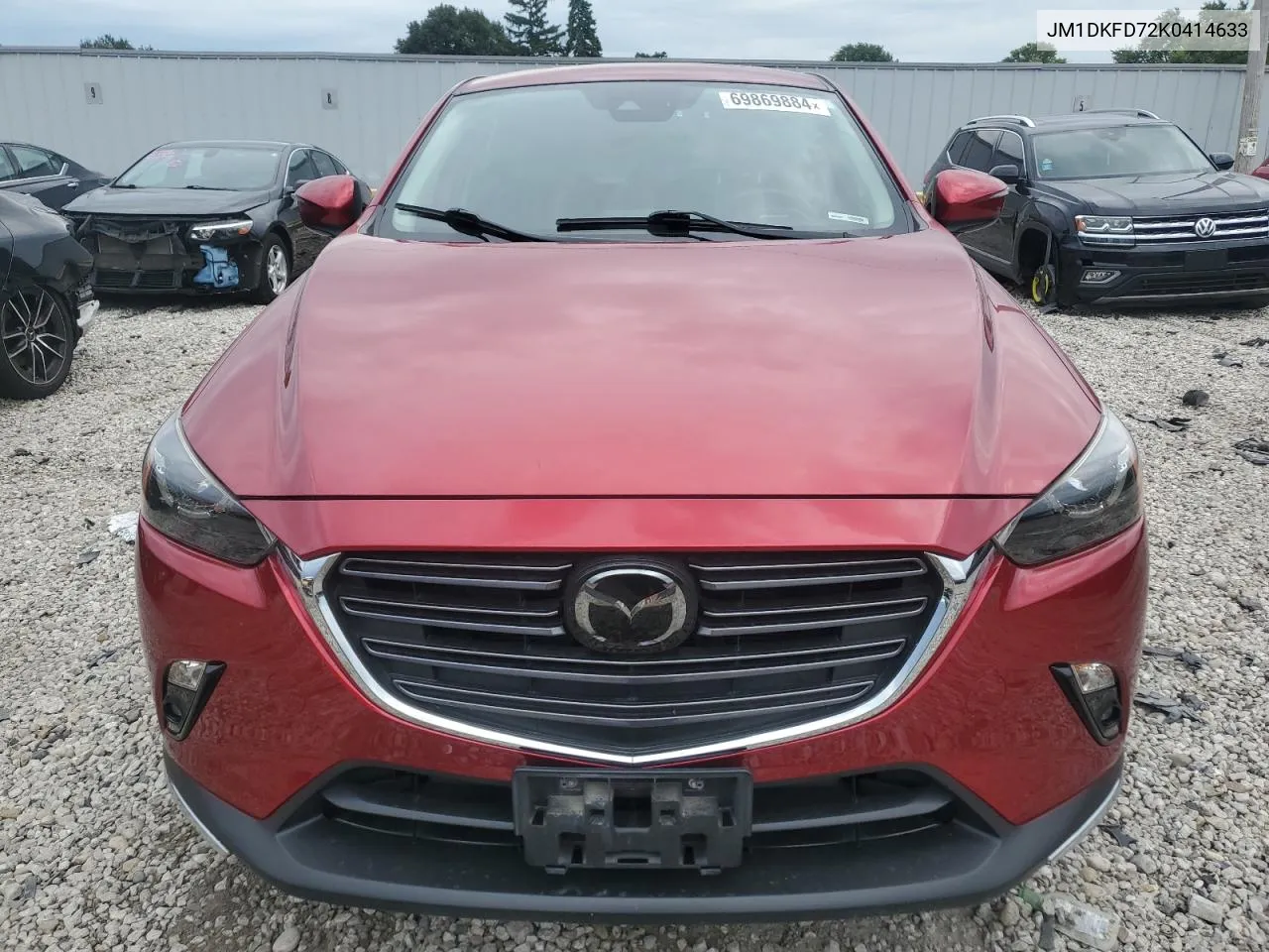 2019 Mazda Cx-3 Grand Touring VIN: JM1DKFD72K0414633 Lot: 69869884