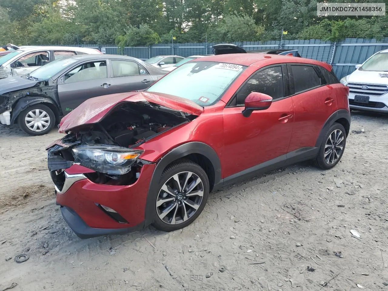 2019 Mazda Cx-3 Touring VIN: JM1DKDC72K1458356 Lot: 70574094