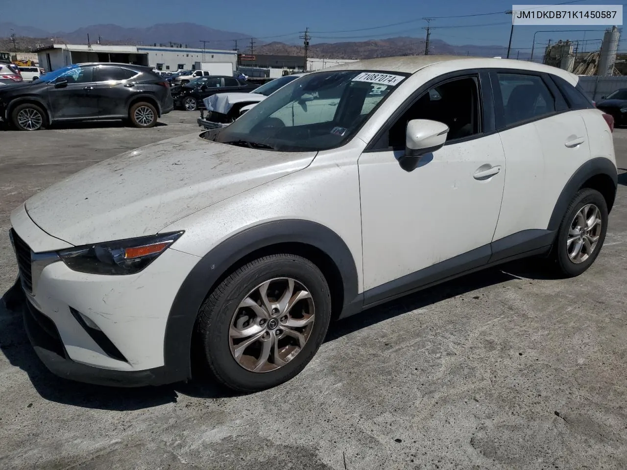 2019 Mazda Cx-3 Sport VIN: JM1DKDB71K1450587 Lot: 71087074