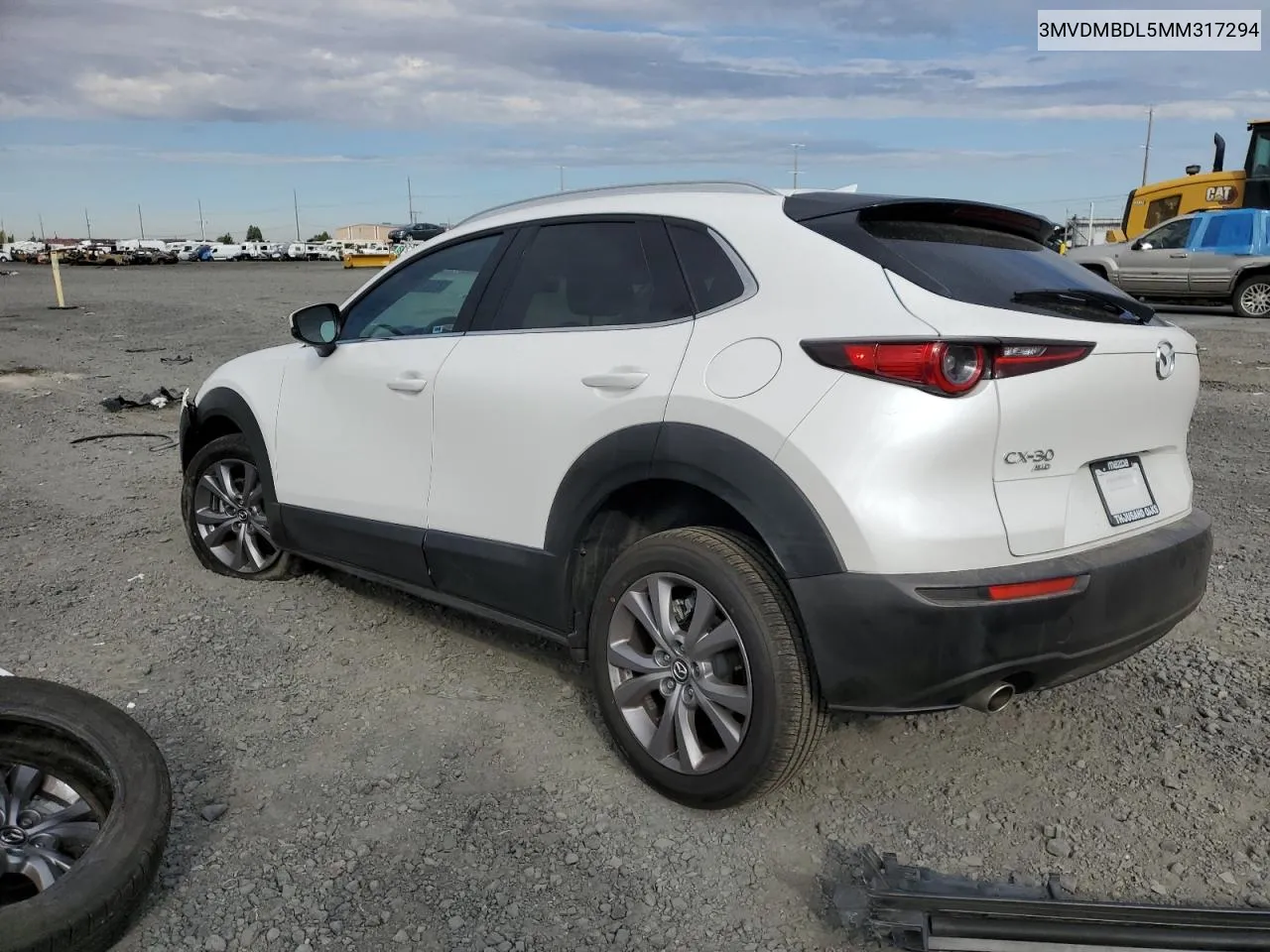 2021 Mazda Cx-30 Premium VIN: 3MVDMBDL5MM317294 Lot: 71871384