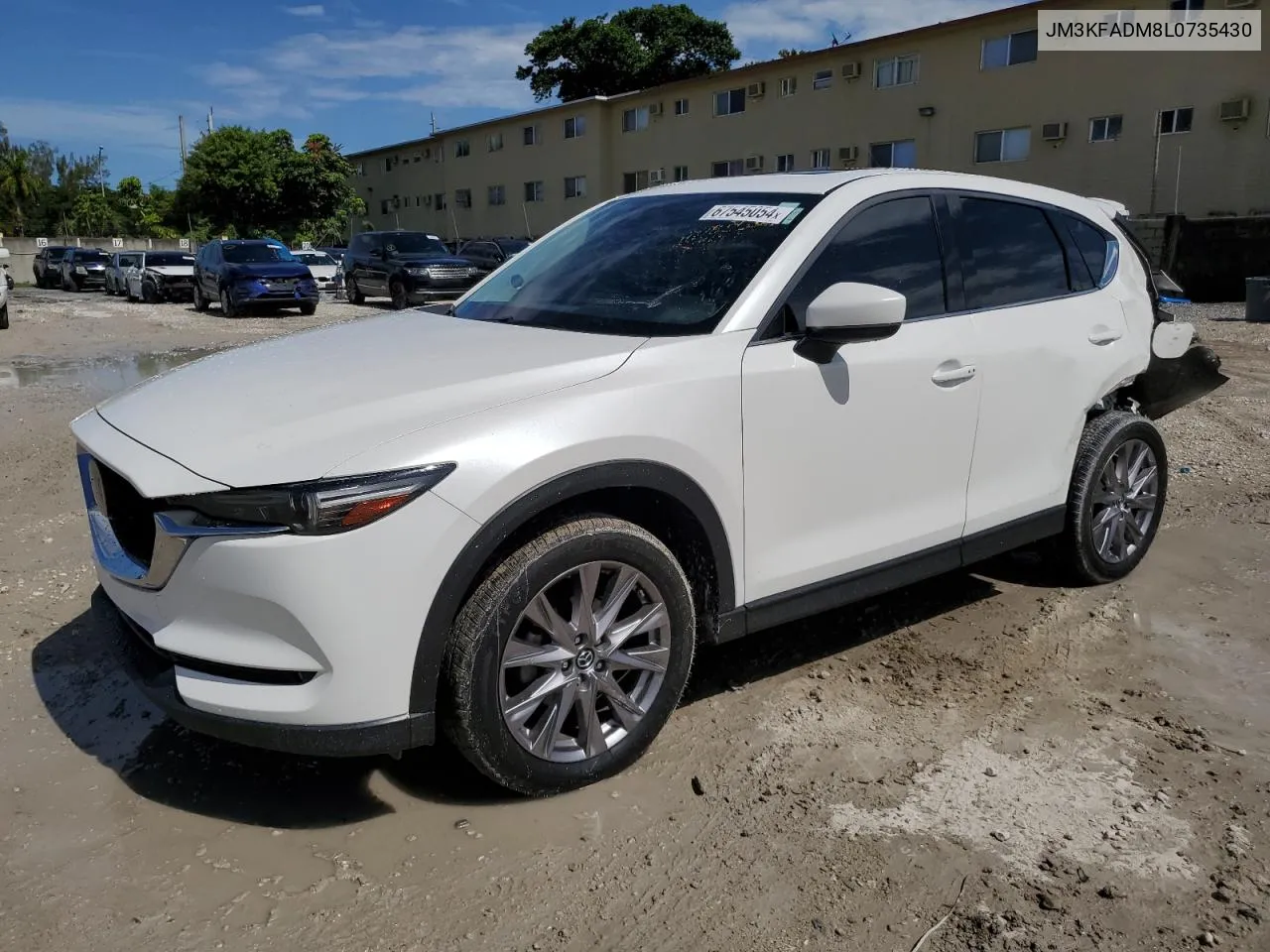 2020 Mazda Cx-5 Grand Touring VIN: JM3KFADM8L0735430 Lot: 67545054