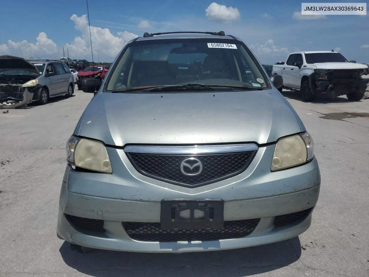 2003 Mazda Mpv Wagon VIN: JM3LW28AX30369643 Lot: 65802104