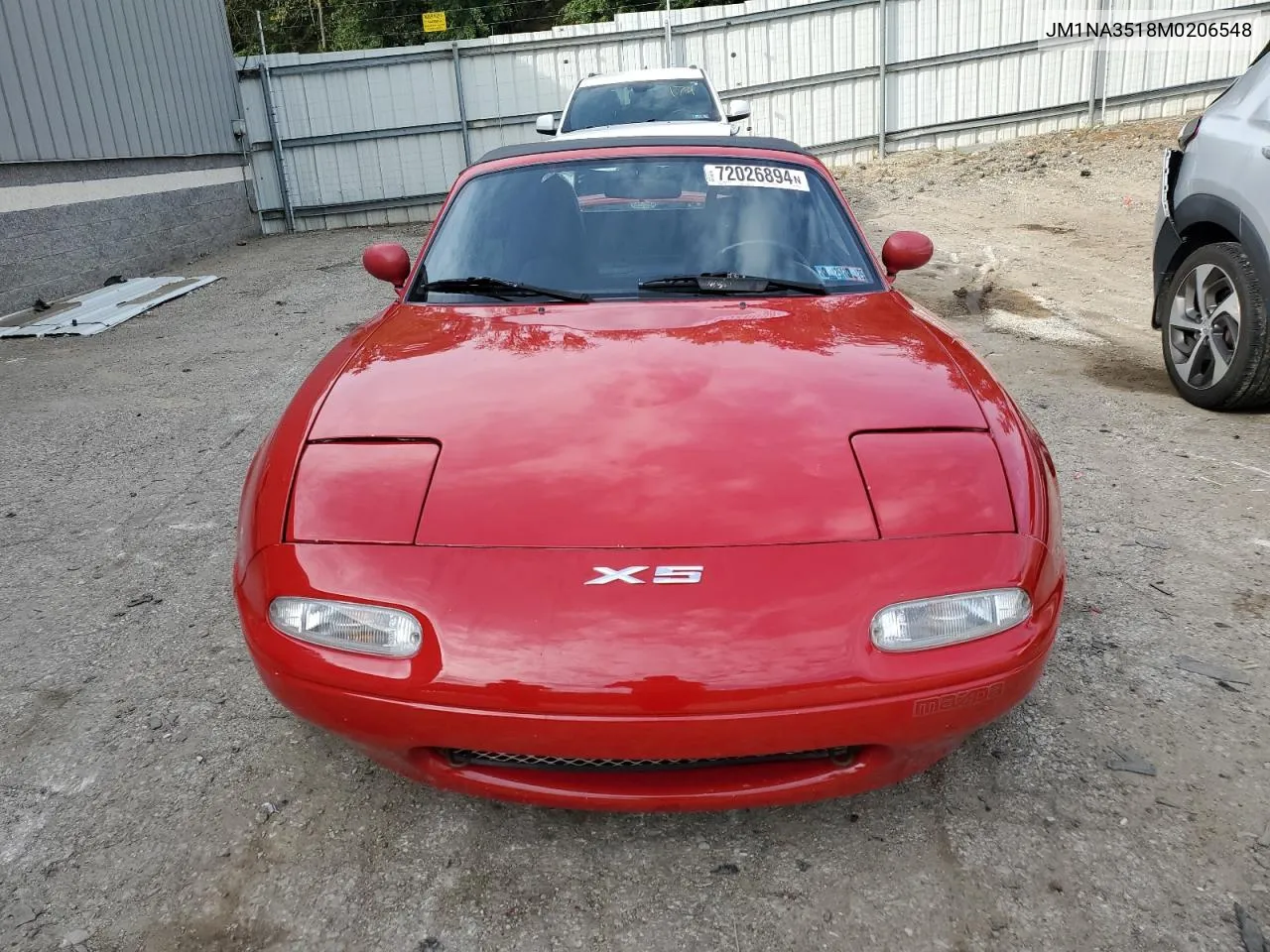 1991 Mazda Mx-5 Miata VIN: JM1NA3518M0206548 Lot: 72026894