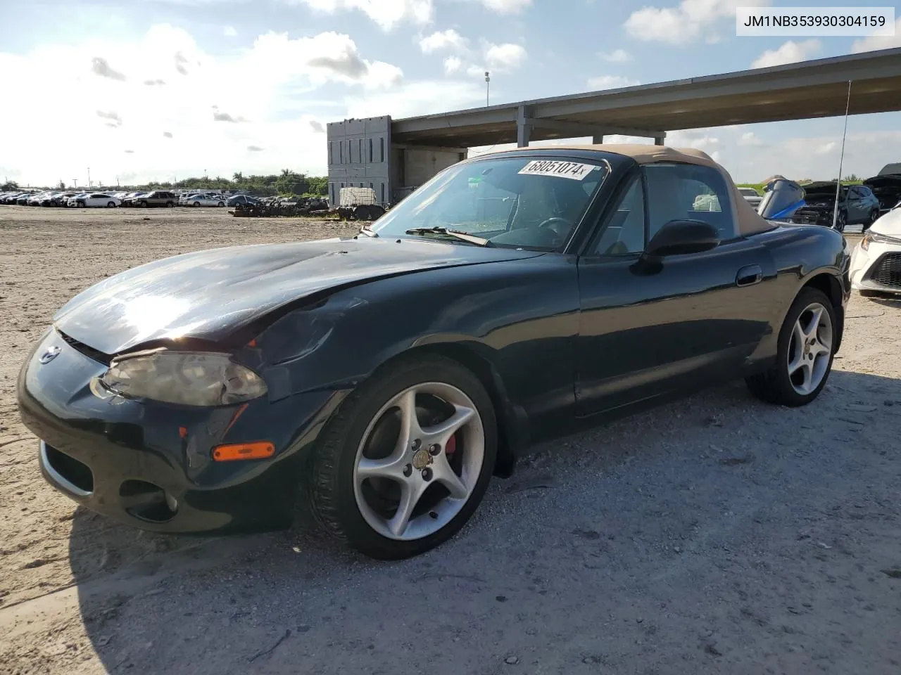 2003 Mazda Mx-5 Miata Base VIN: JM1NB353930304159 Lot: 68051074