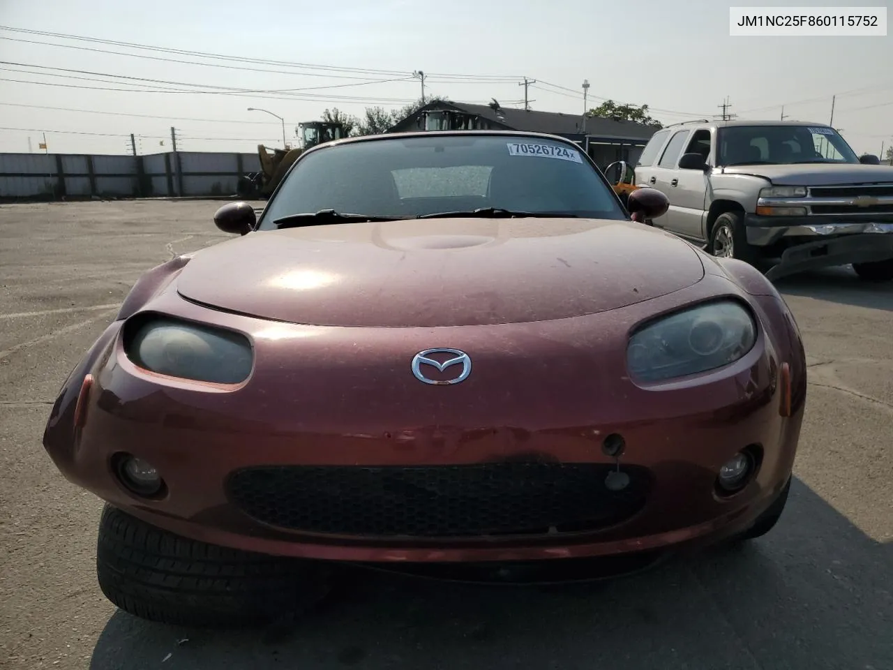 2006 Mazda Mx-5 Miata VIN: JM1NC25F860115752 Lot: 70526724