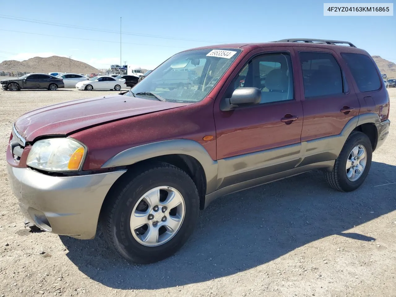 2003 Mazda Tribute Lx VIN: 4F2YZ04163KM16865 Lot: 69633544