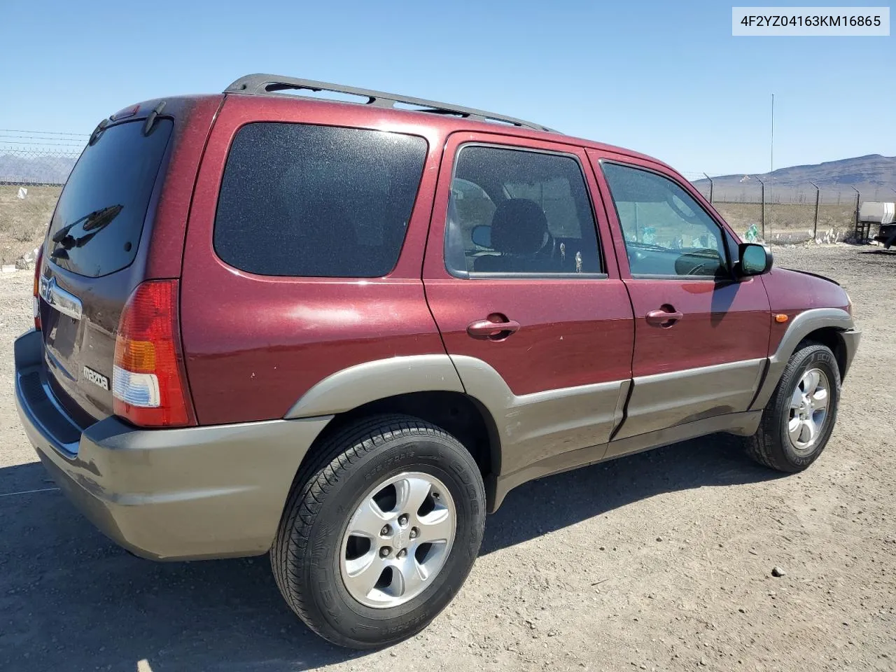 2003 Mazda Tribute Lx VIN: 4F2YZ04163KM16865 Lot: 69633544