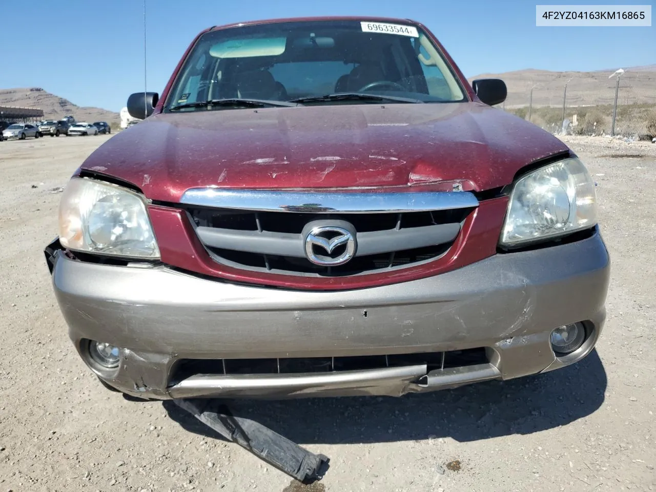 4F2YZ04163KM16865 2003 Mazda Tribute Lx