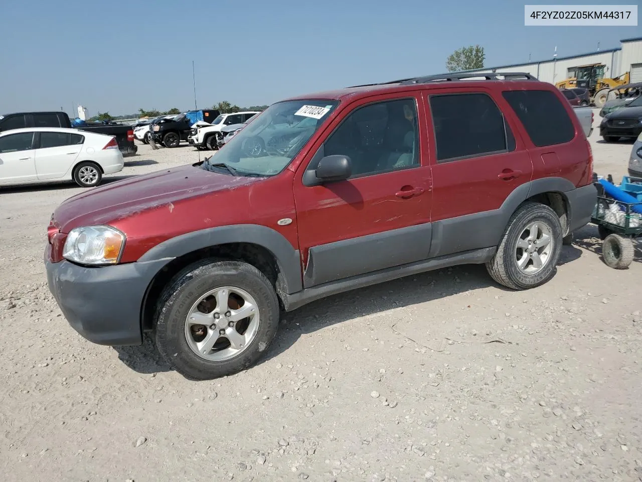 2005 Mazda Tribute I VIN: 4F2YZ02Z05KM44317 Lot: 71210234