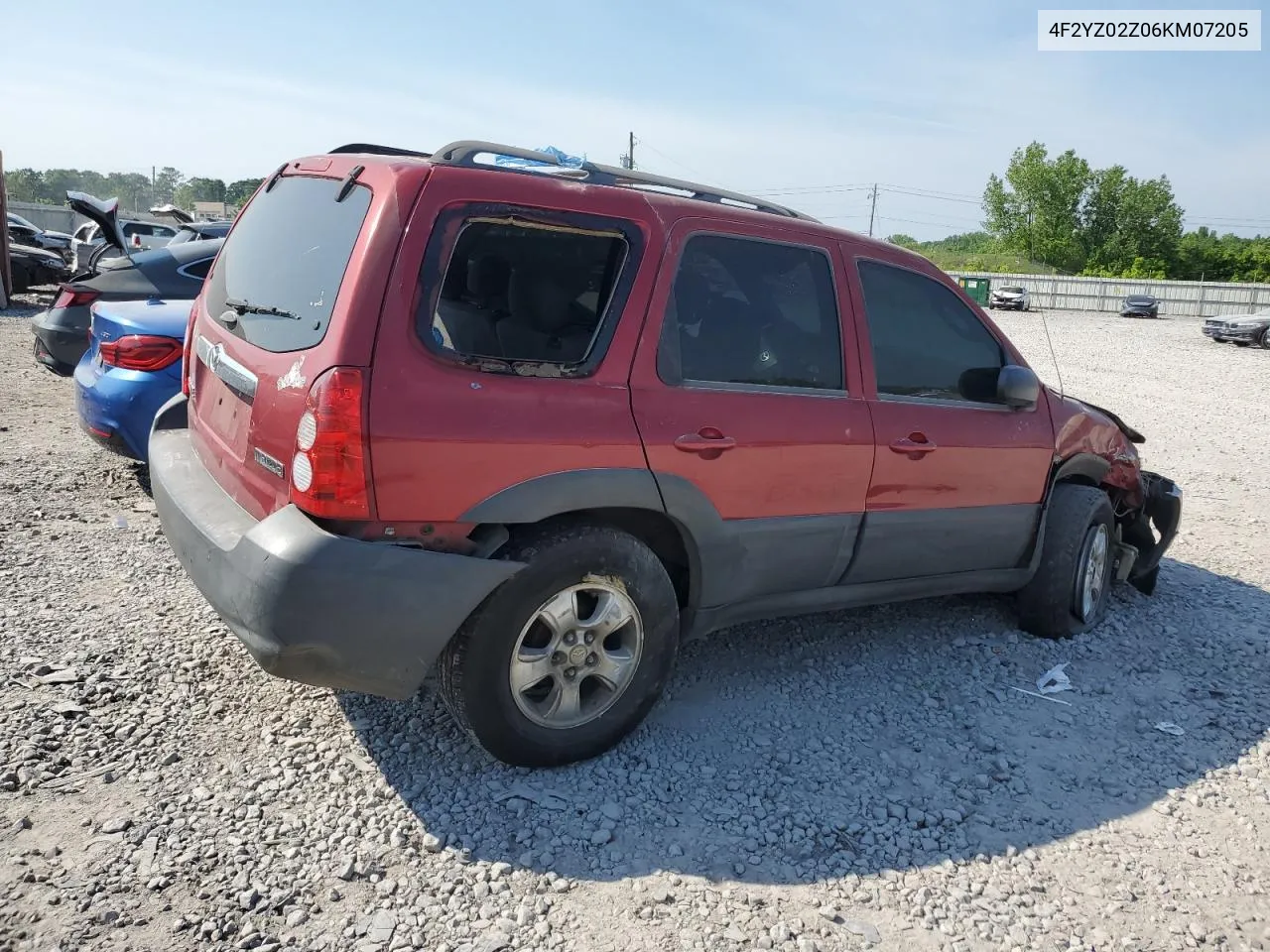 2006 Mazda Tribute I VIN: 4F2YZ02Z06KM07205 Lot: 52390644