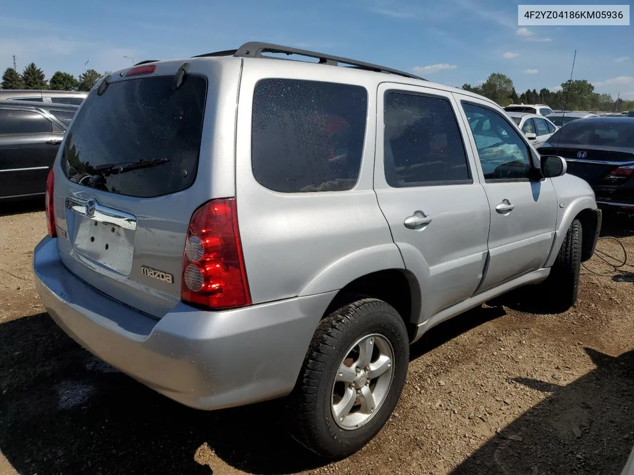 2006 Mazda Tribute S VIN: 4F2YZ04186KM05936 Lot: 70080974