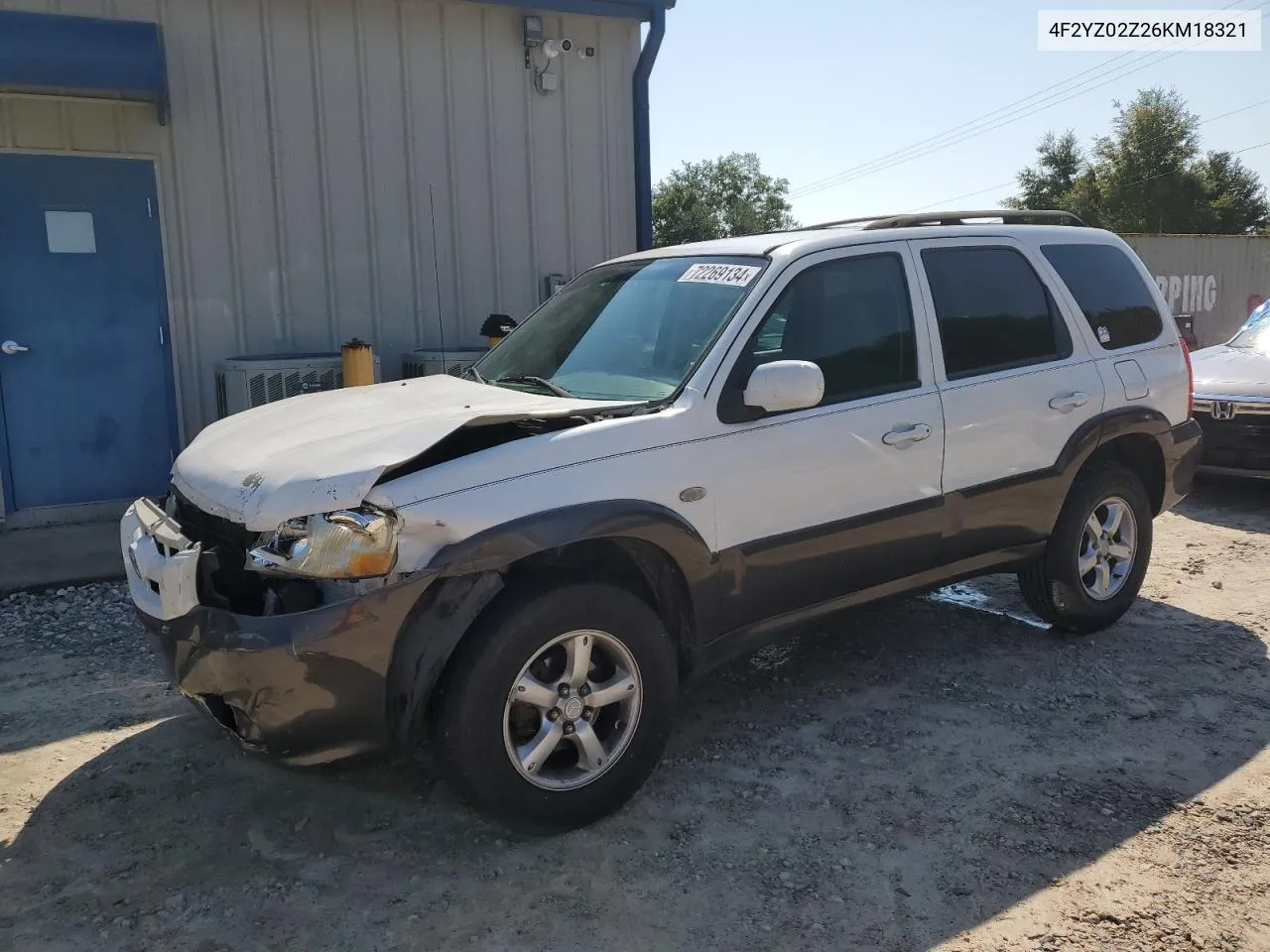 4F2YZ02Z26KM18321 2006 Mazda Tribute I