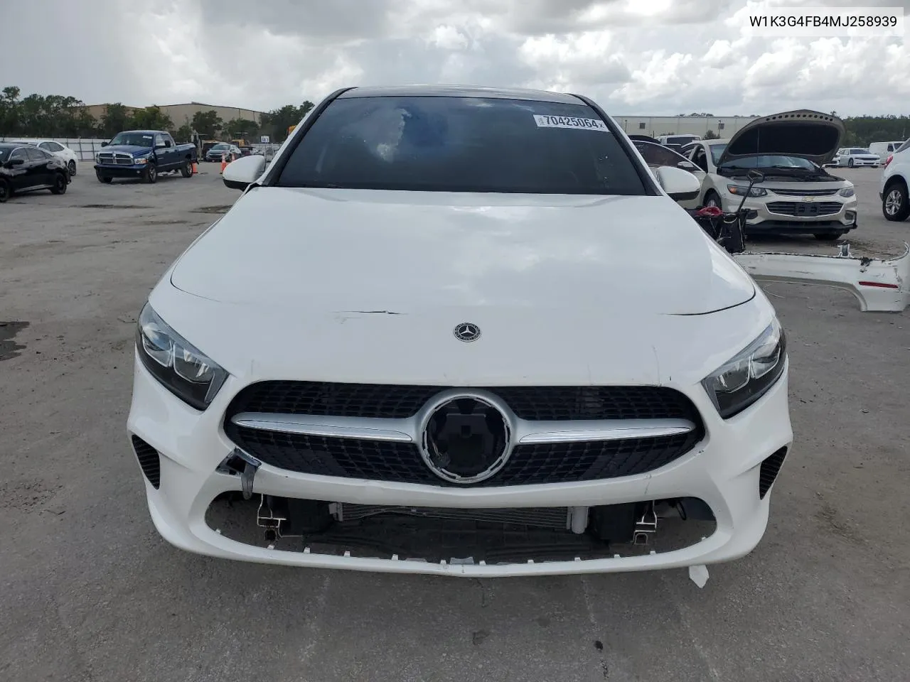 W1K3G4FB4MJ258939 2021 Mercedes-Benz A 220 4Matic