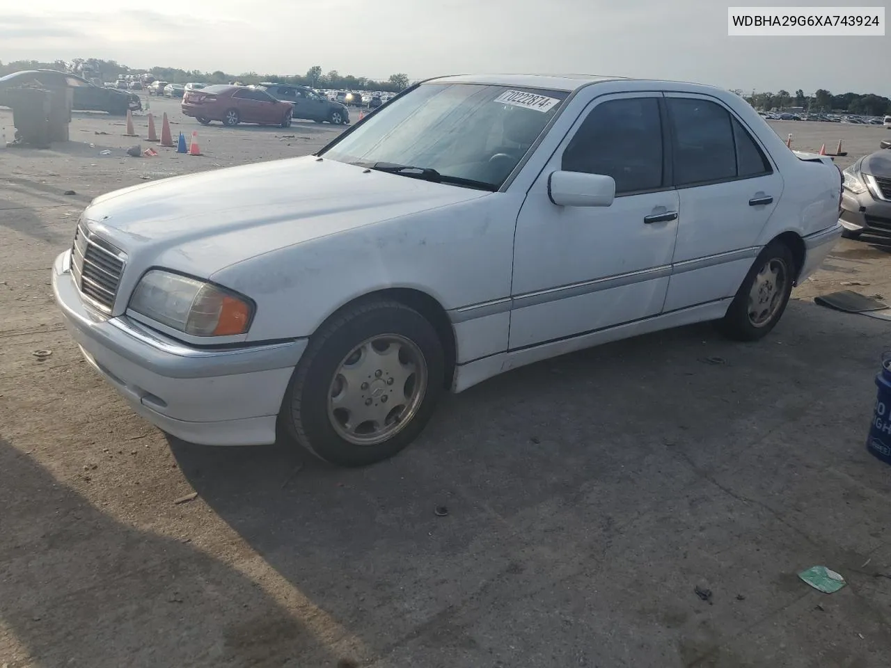 1999 Mercedes-Benz C 280 VIN: WDBHA29G6XA743924 Lot: 70222874