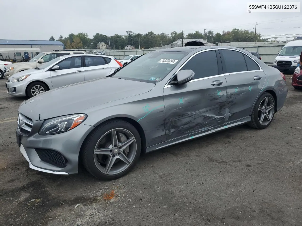 55SWF4KB5GU122376 2016 Mercedes-Benz C 300 4Matic