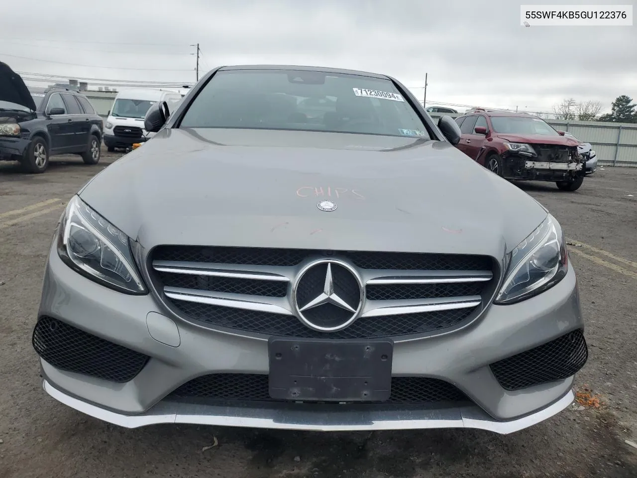 2016 Mercedes-Benz C 300 4Matic VIN: 55SWF4KB5GU122376 Lot: 71230094