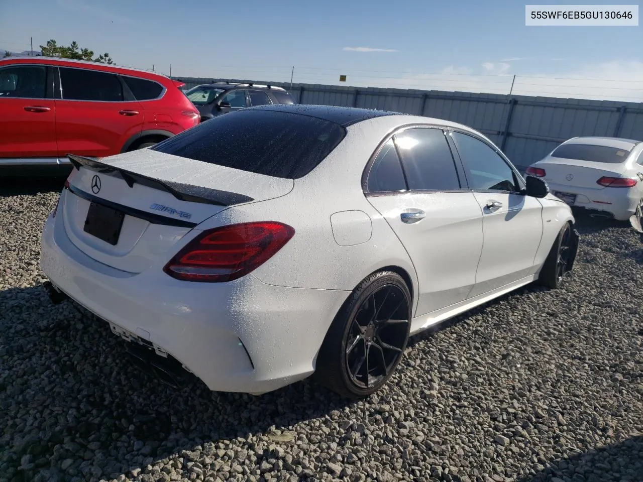 2016 Mercedes-Benz C 450 4Matic Amg VIN: 55SWF6EB5GU130646 Lot: 72185184