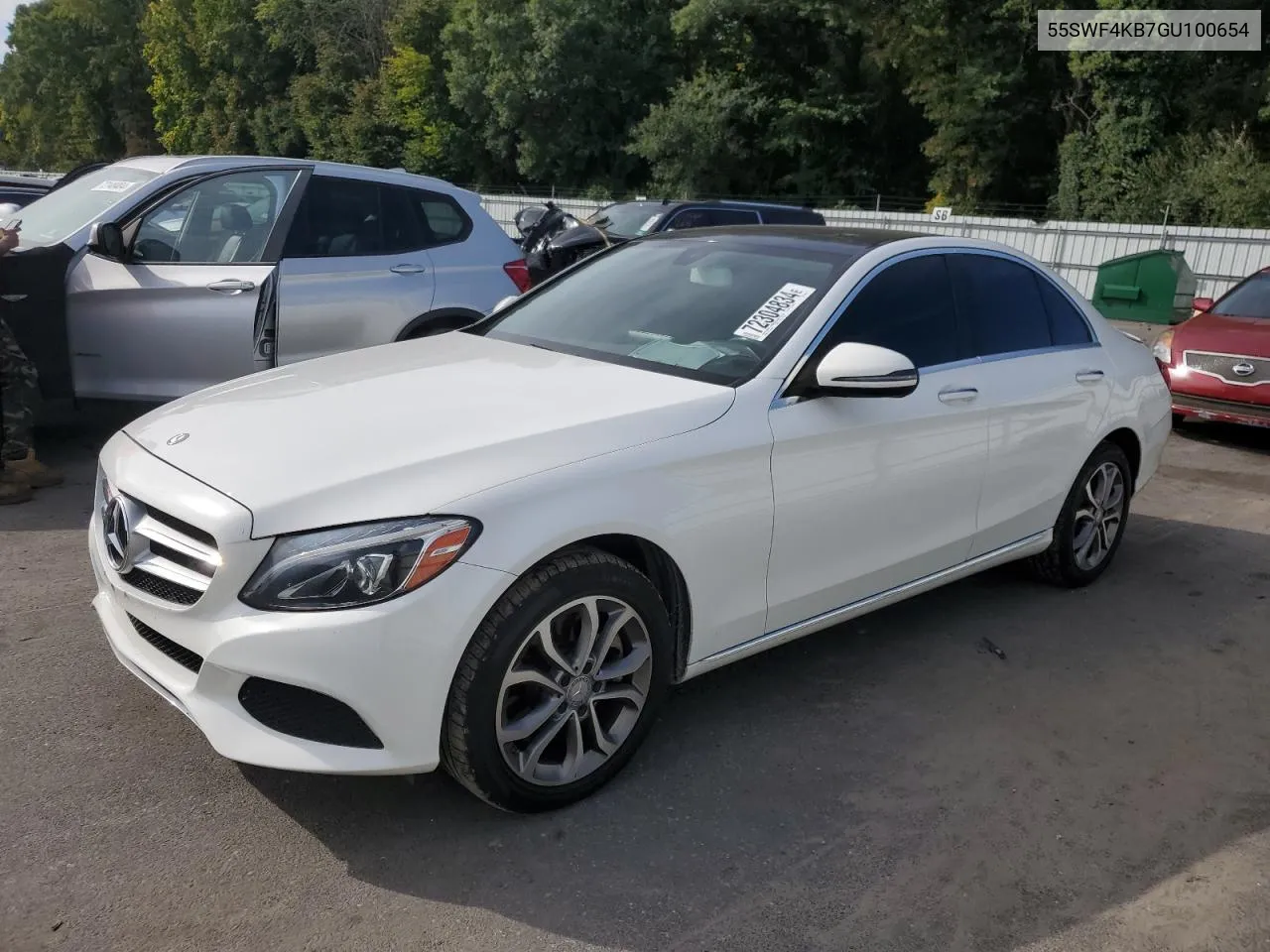 55SWF4KB7GU100654 2016 Mercedes-Benz C 300 4Matic