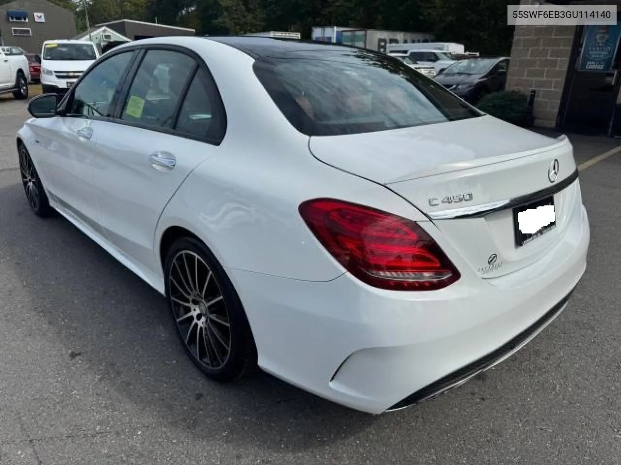 2016 Mercedes-Benz C 450 4Matic Amg VIN: 55SWF6EB3GU114140 Lot: 72474324