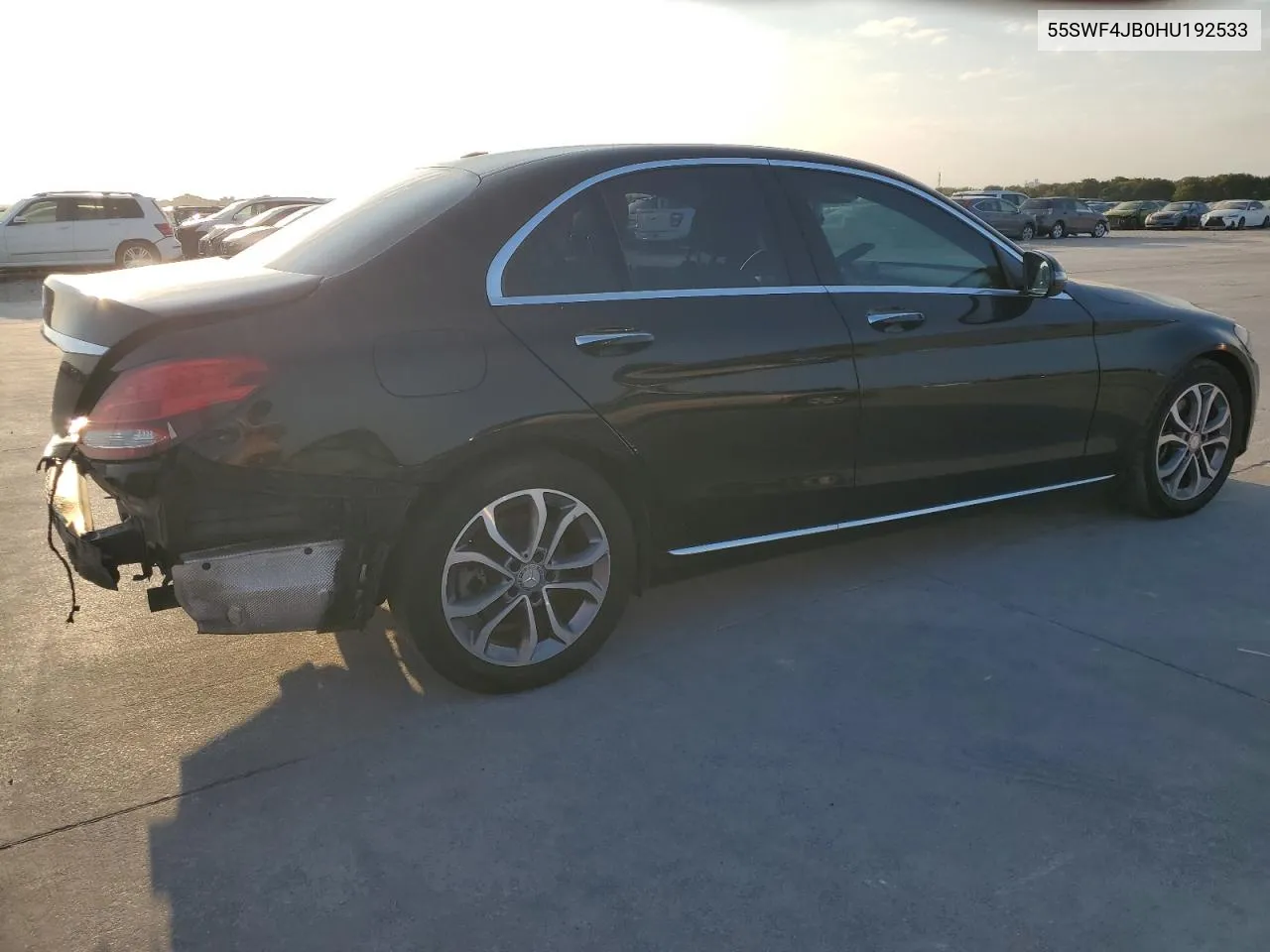 2017 Mercedes-Benz C 300 VIN: 55SWF4JB0HU192533 Lot: 71231254