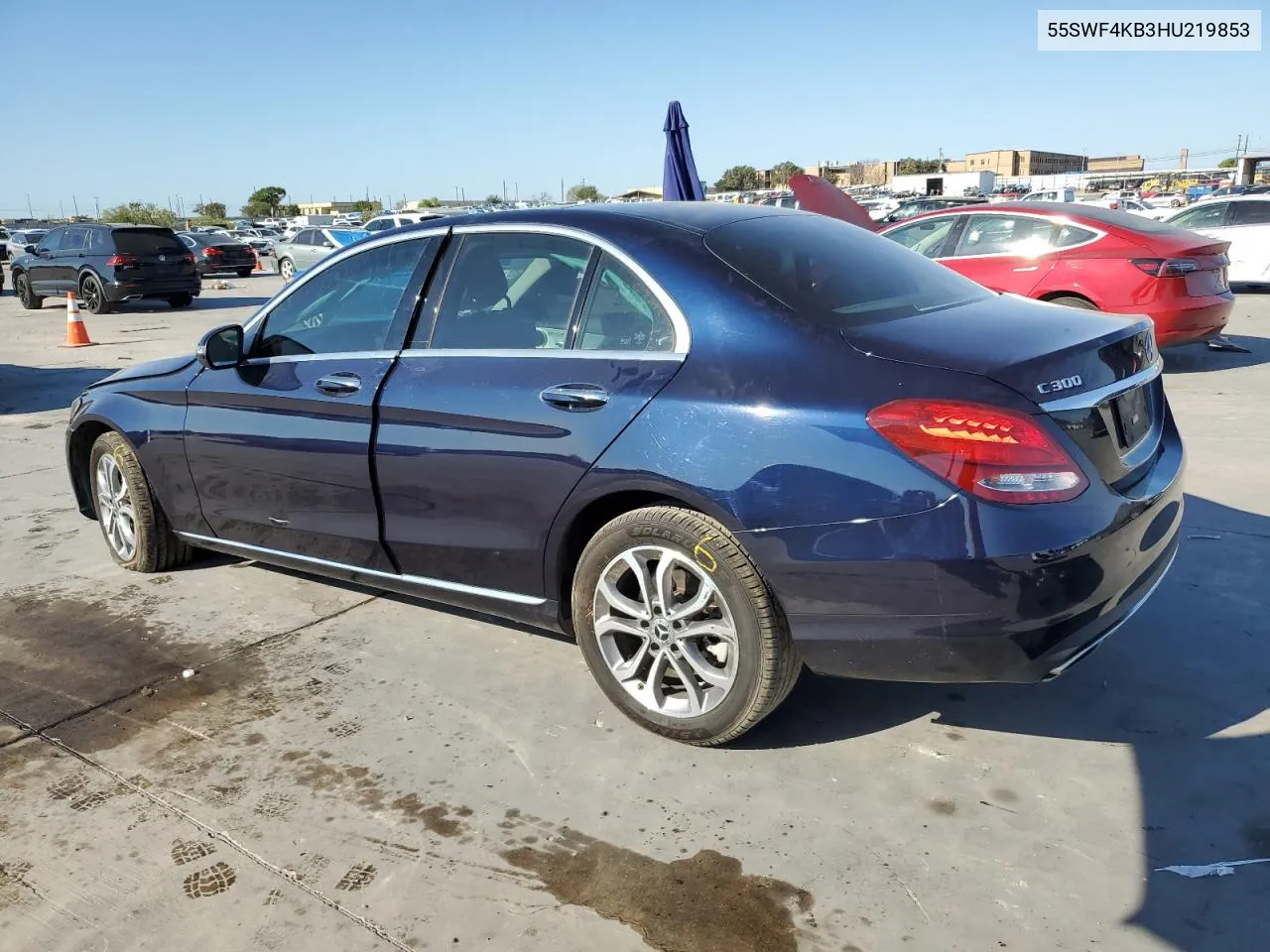 2017 Mercedes-Benz C 300 4Matic VIN: 55SWF4KB3HU219853 Lot: 72082234