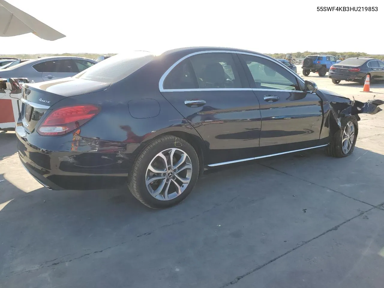 2017 Mercedes-Benz C 300 4Matic VIN: 55SWF4KB3HU219853 Lot: 72082234