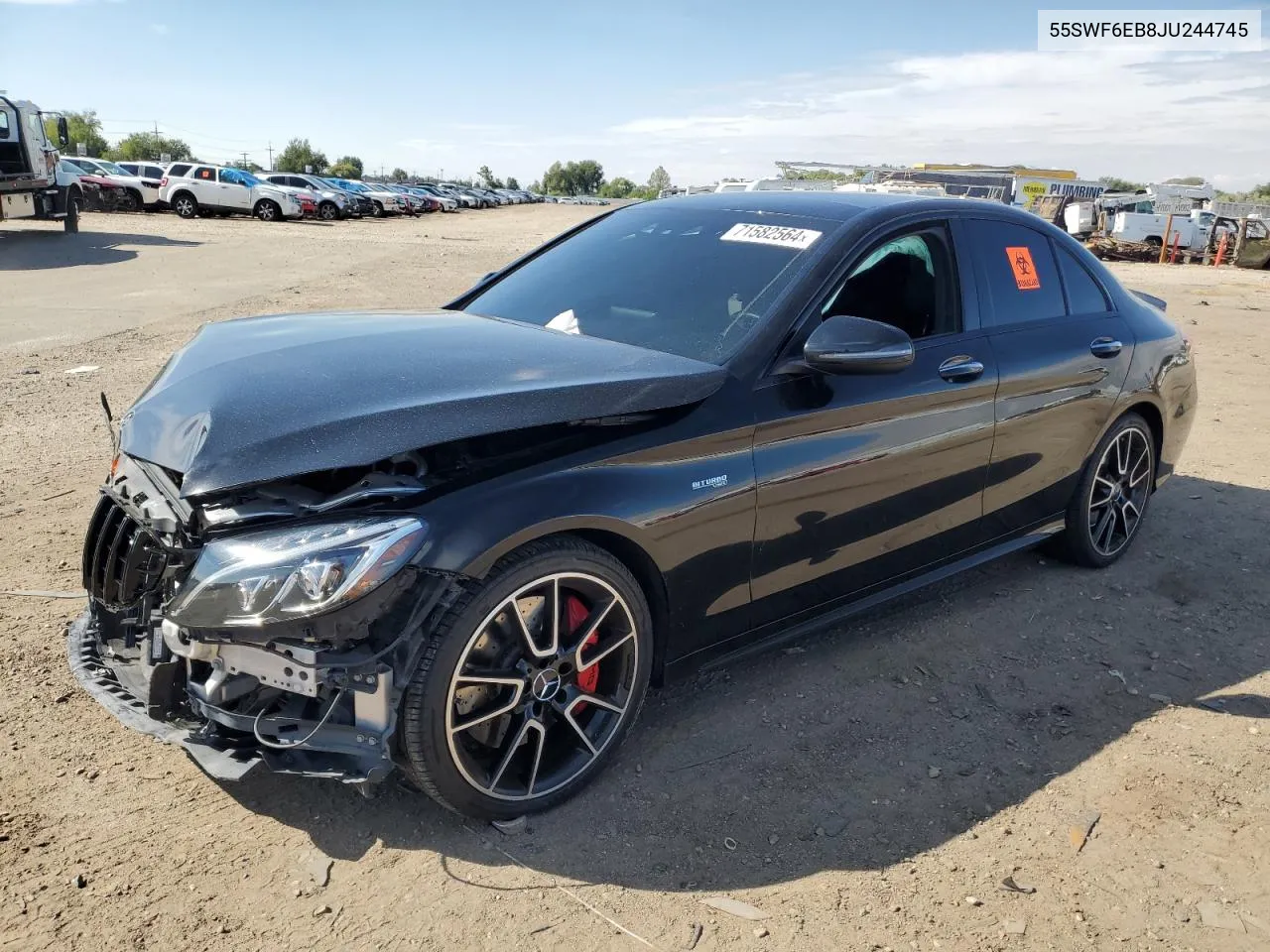 55SWF6EB8JU244745 2018 Mercedes-Benz C 43 4Matic Amg