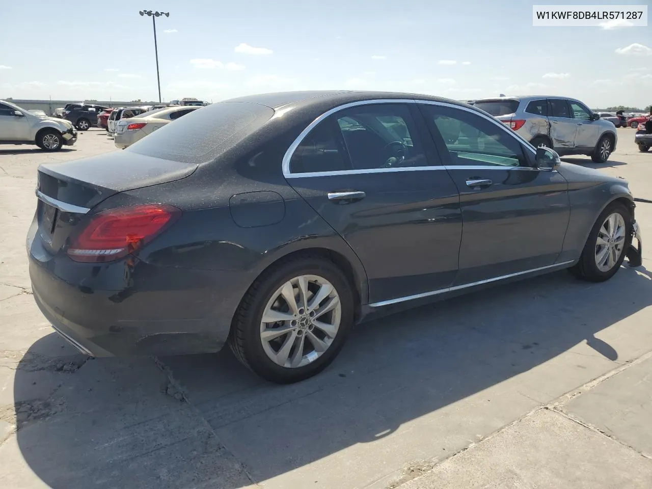 2020 Mercedes-Benz C 300 VIN: W1KWF8DB4LR571287 Lot: 61060224