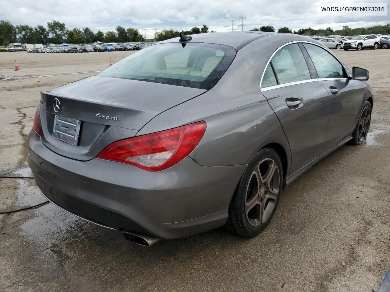 2014 Mercedes-Benz Cla 250 4Matic VIN: WDDSJ4GB9EN073016 Lot: 71273124