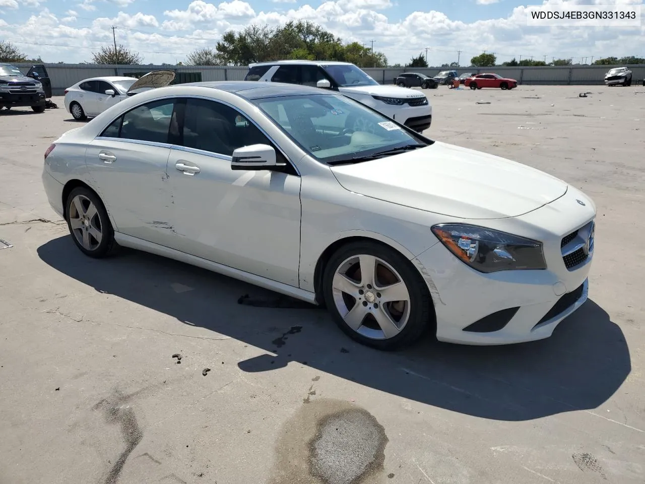 2016 Mercedes-Benz Cla 250 VIN: WDDSJ4EB3GN331343 Lot: 71662414