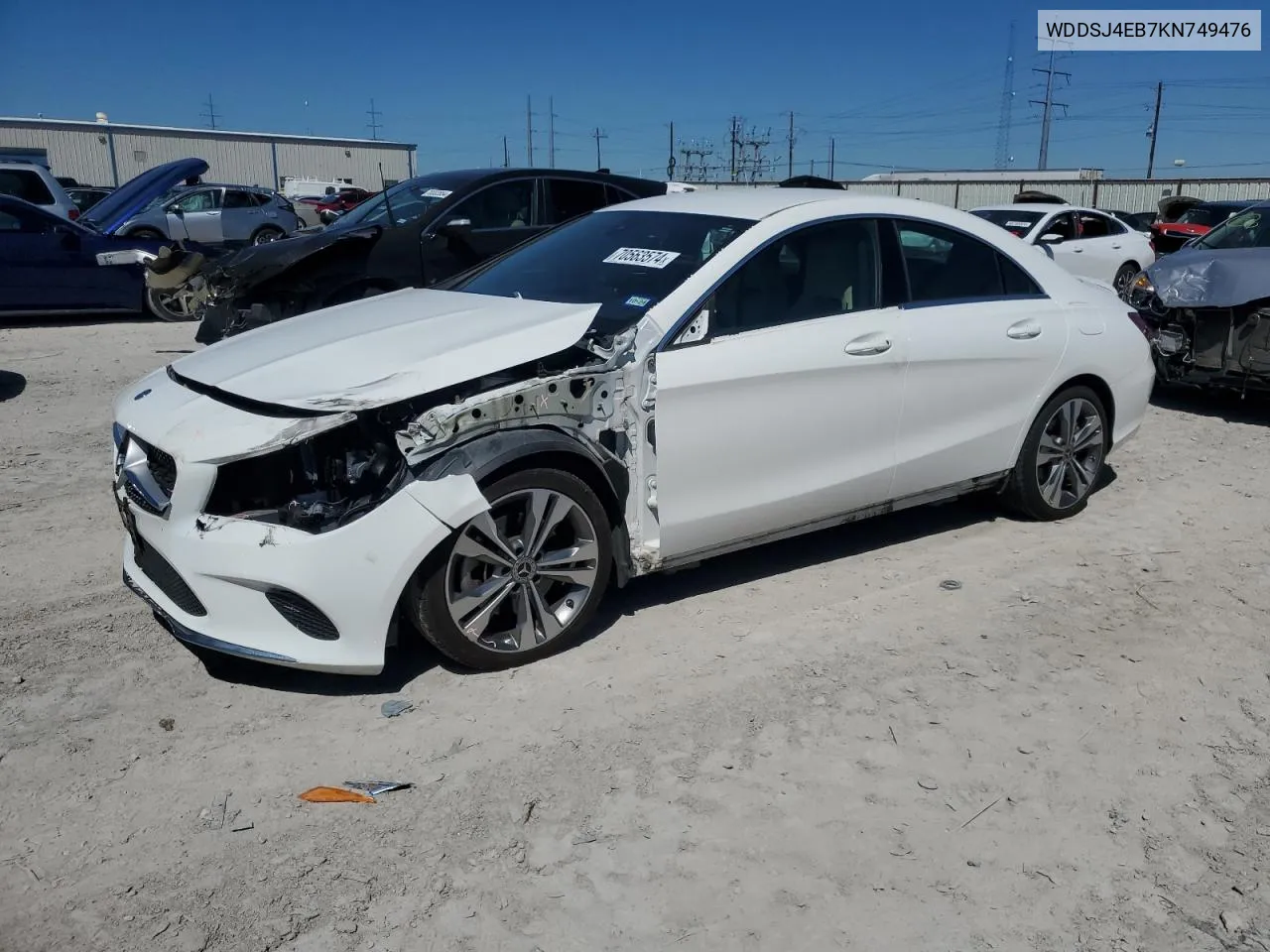 2019 Mercedes-Benz Cla 250 VIN: WDDSJ4EB7KN749476 Lot: 70563574