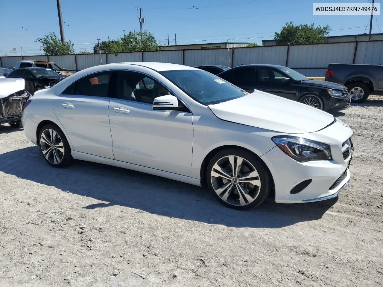 2019 Mercedes-Benz Cla 250 VIN: WDDSJ4EB7KN749476 Lot: 70563574