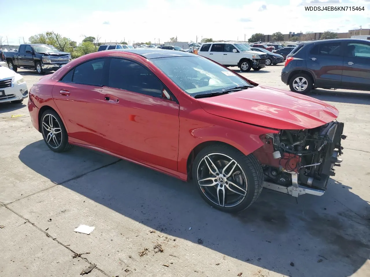 2019 Mercedes-Benz Cla 250 VIN: WDDSJ4EB6KN715464 Lot: 70967064