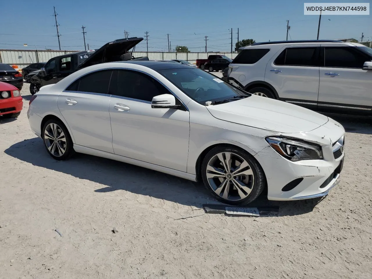 2019 Mercedes-Benz Cla 250 VIN: WDDSJ4EB7KN744598 Lot: 71497314