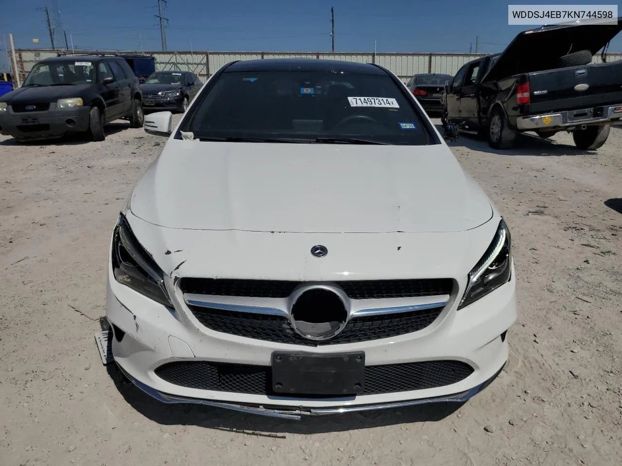 2019 Mercedes-Benz Cla 250 VIN: WDDSJ4EB7KN744598 Lot: 71497314