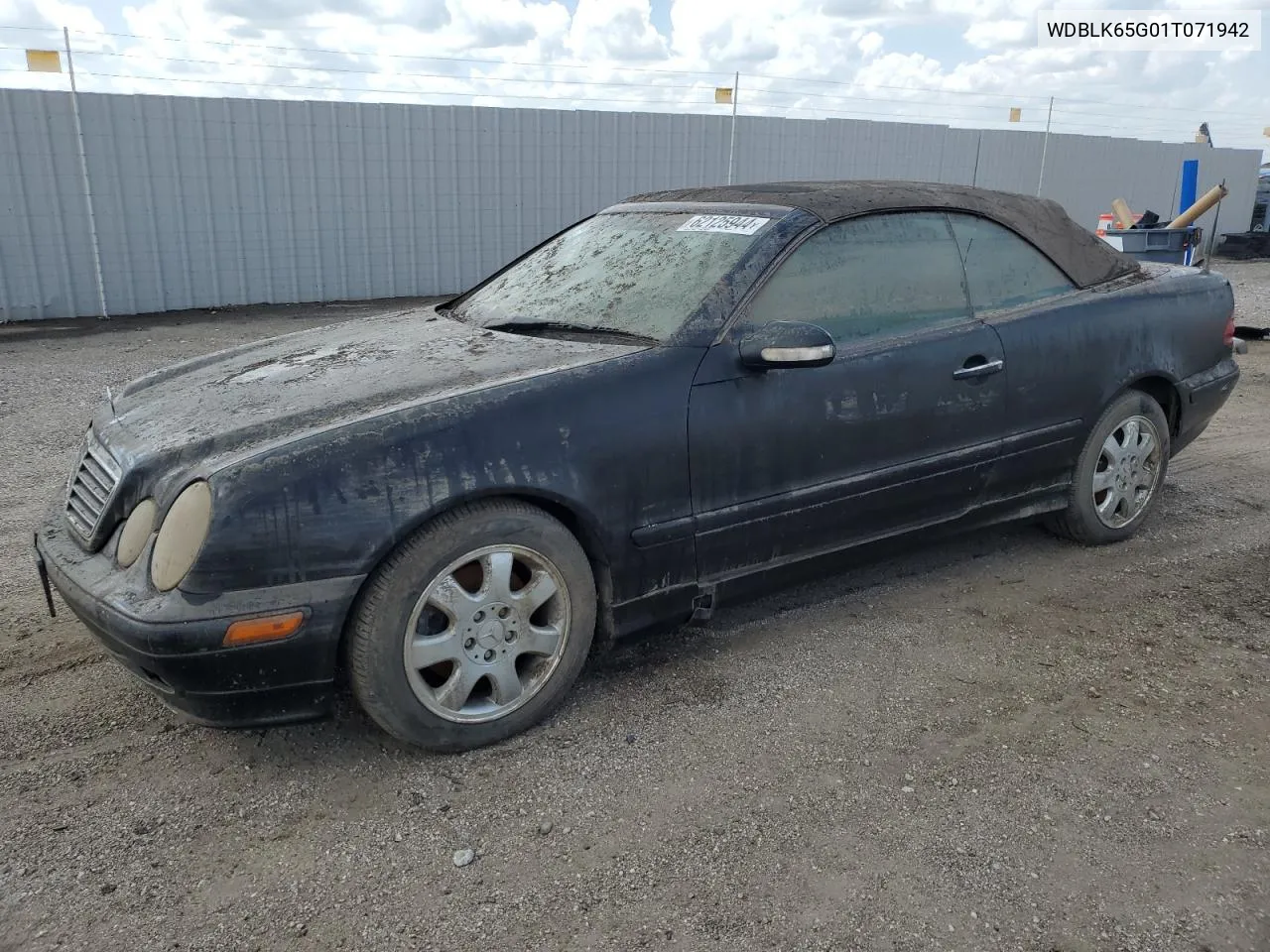 2001 Mercedes-Benz Clk 320 VIN: WDBLK65G01T071942 Lot: 62125944