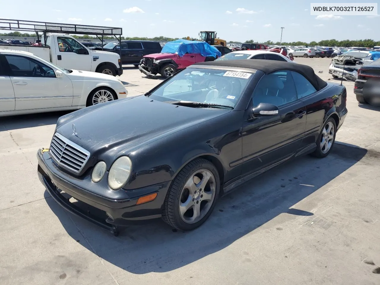 2002 Mercedes-Benz Clk 430 VIN: WDBLK70G32T126527 Lot: 67154184