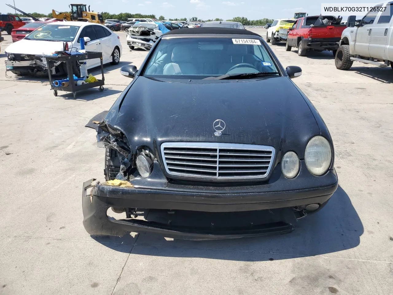 2002 Mercedes-Benz Clk 430 VIN: WDBLK70G32T126527 Lot: 67154184