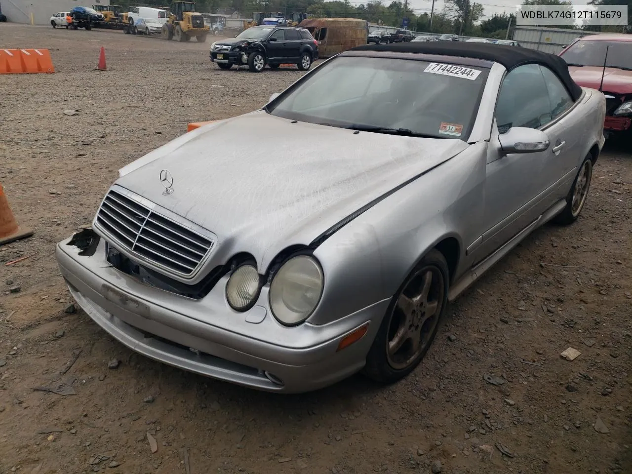 WDBLK74G12T115679 2002 Mercedes-Benz Clk 55 Amg