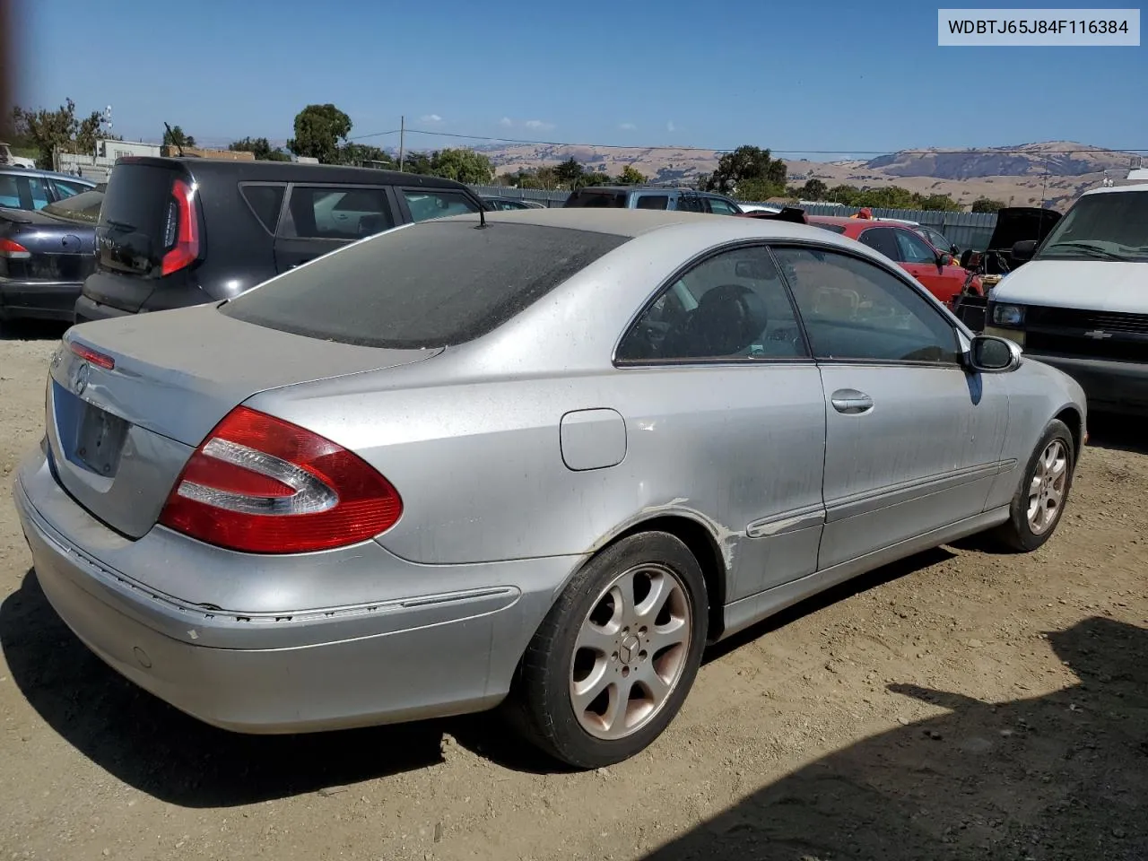 2004 Mercedes-Benz Clk 320C VIN: WDBTJ65J84F116384 Lot: 72063494