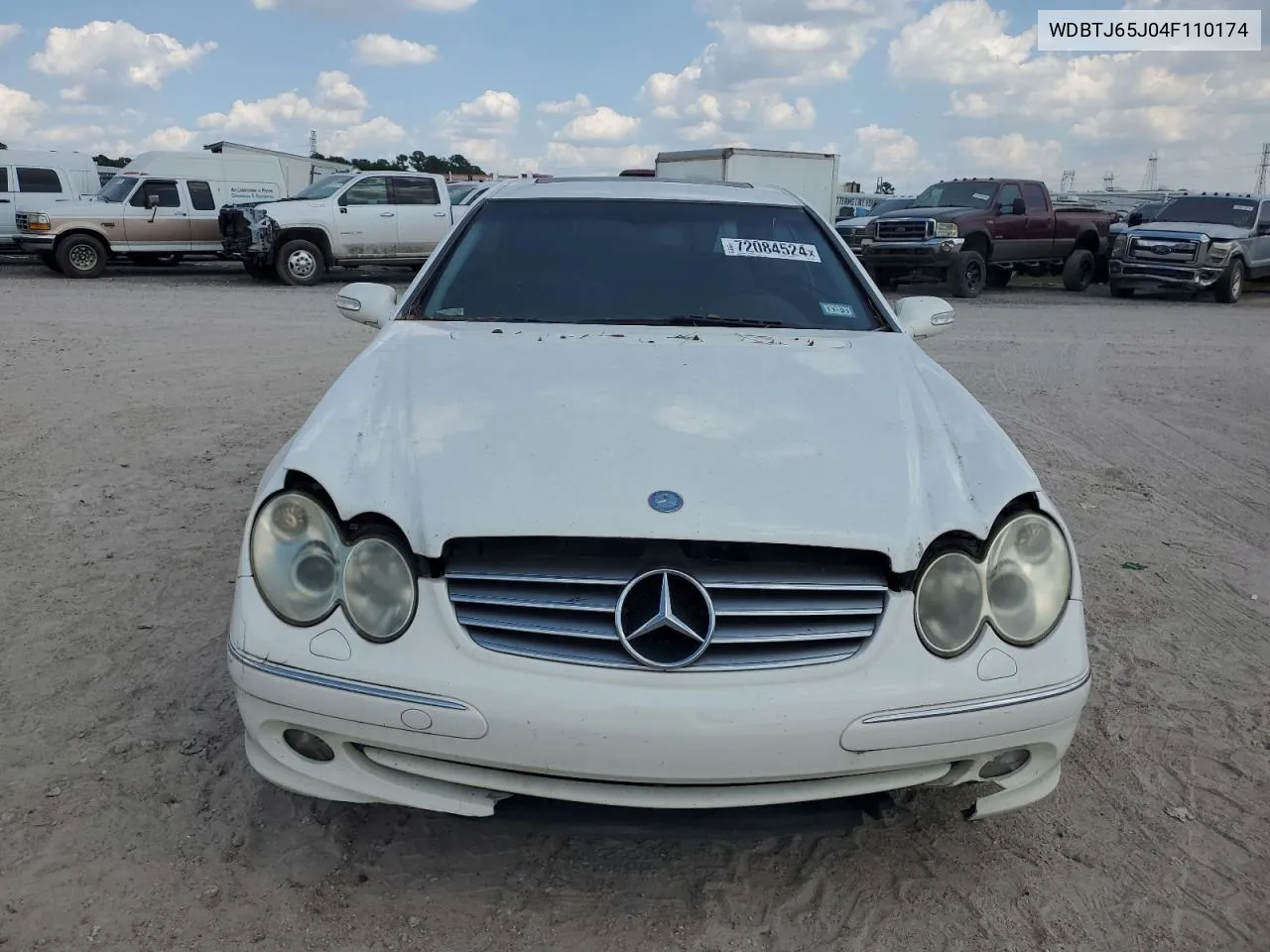 2004 Mercedes-Benz Clk 320C VIN: WDBTJ65J04F110174 Lot: 72084524