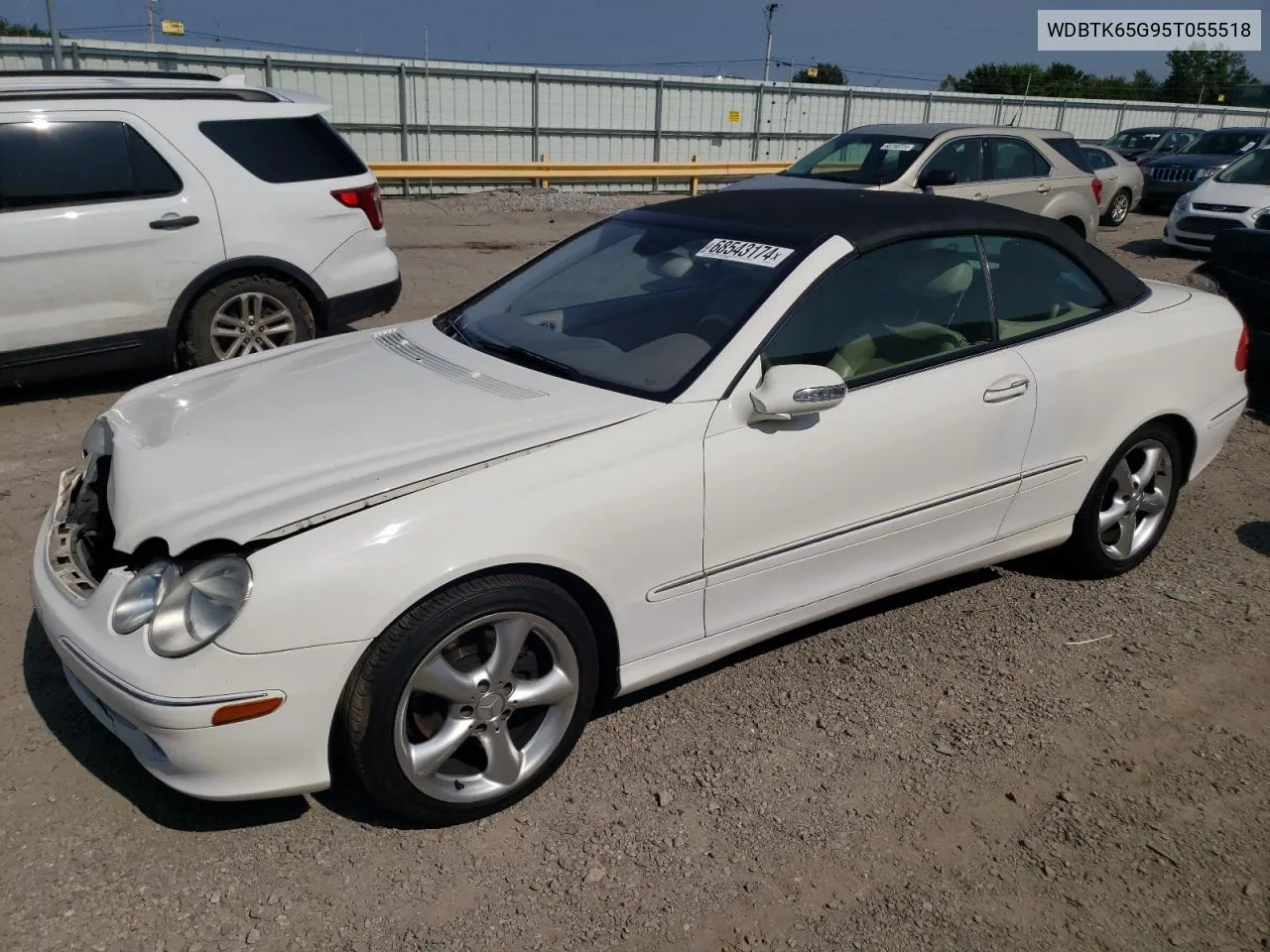 2005 Mercedes-Benz Clk 320 VIN: WDBTK65G95T055518 Lot: 68543174